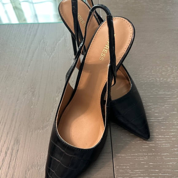 Express Black 3" Stilettos - Picture 4 of 4